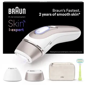 Comparateur de prix : Epilateur à Lumière Pulsée Braun SKIN I-EXPERT PL7147 Blanc et Bronze
