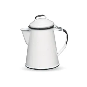 Cafetière expresso 3 4 personnes blanche Graniteware pas cher