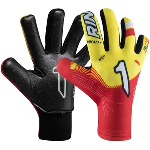Gants de gardien enfant Rinat Nkam AS Jaune Taille 4 NKAI6894 pas cher
