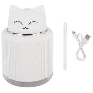 Comparateur de prix : Non communiqué Humidificateur d'air à ultrasons USB avec LED Veilleuse - Chat - Blanc