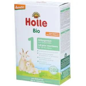 HOLLE - Lait de chèvre bio - Formule 1 (+0m) 400 g de poudre pas cher