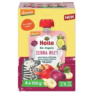 Holle Zebra Beet gourde multipack demeter 4 x 100 grammes pas cher