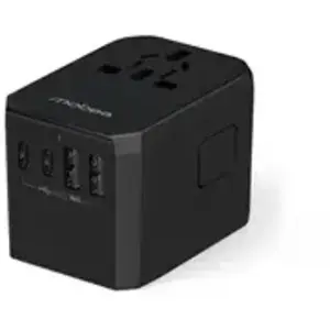 Mobee Adaptateur Recycle de voyage monde 70W et 2 ports USB-A + 2 USB-C pas cher
