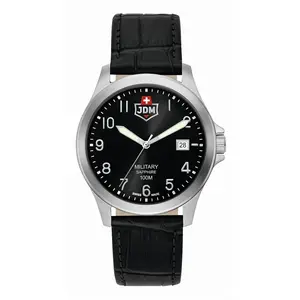 Montre Homme JDM Military Alpha I - JDM-WG001-01 Bracelet Cuir Noir pas cher