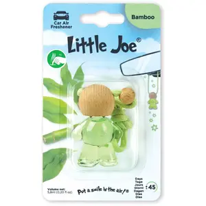 Comparateur de prix : Little Joe Glass Bottle désodorisant, Car Air Freshener +/- 45 jours de parfum frais dans la voiture, l'automobile, la caravane, le ménage, la penderie, la cuisine, etc. (Bamboo/Bambus (vert))