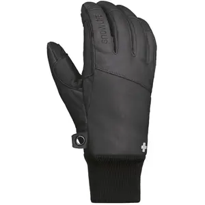 Snowlife - Gants en cuir et en laine - SGlove Leather Black pour Homme... pas cher