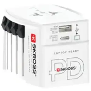 Comparateur de prix : Adaptateur de voyage - Skross - MUV AC65PD - Universel - 1300 W - USB