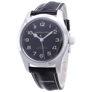 Montre Homme Khaki field Noir H70605731 Hamilton pas cher