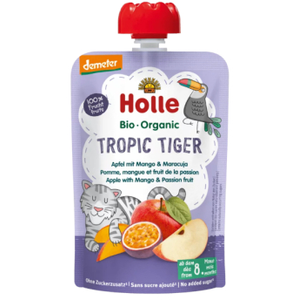 Comparateur de prix : Holle Gourde Pouchy Pomme Mangue Fruit de la Passion Bio +8m 100g