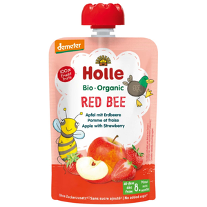 Holle - Gourde pomme fraise dès 8 mois 100 g - Holle pas cher