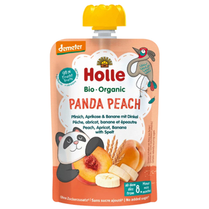 Comparateur de prix : Holle Gourde Pouchy Pêche Abricot Banane Epeautre +8m 100g Bio