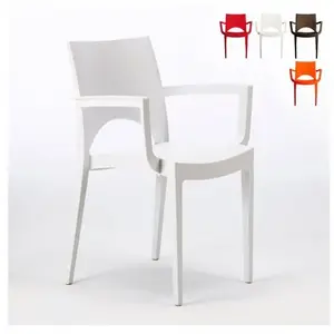Lot de 24 Chaises Paris Arm accoudoirs polypropylène offre - BlancVendu parkaufland