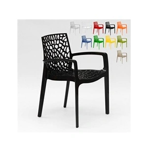 22 Chaises Gruvyer ARM Grand Soleil accoudoirs polypropylène brillant ... pas cher