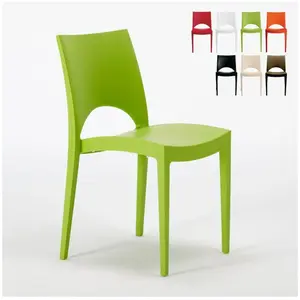 Lot de 24 Chaises Paris en polypropylène Restaurant bar café - VertVendu parkaufland