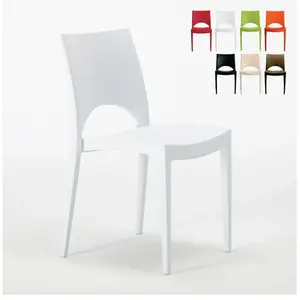 Lot de 24 Chaises Paris Grand Soleil en polypropylène Restaurant bar c...