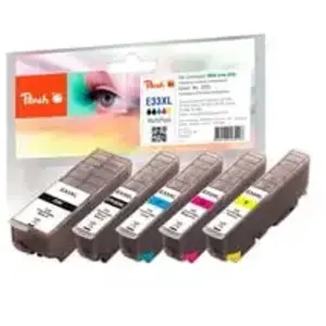 Comparateur de prix : Multi Pack XL - Pack de 5 - noir, jaune, cyan, magenta - compatible - cartouche d'encre (alternative pour : Epson 33XL, Epson T3351, Epson T3357,