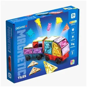 Comparateur de prix : Tuiles magnétiques - GEOMAG - Tiles Gems Vehicles - 24 pièces - Effet ...