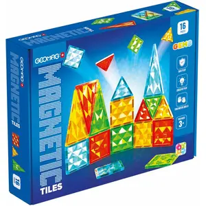 Geomag Magnetic Tiles Gems 16 pas cher