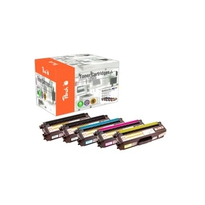 Peach PT844 Cartouche de toner 5 pièce(s) Compatible Noir, Cyan, Magen...