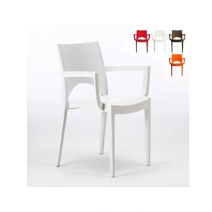 Comparateur de prix : Chaise avec accoudoirs en polypropylène bar restaurant Paris Arm Grand...
