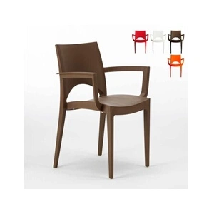 Comparateur de prix : Chaise avec accoudoirs en polypropylène bar restaurant Paris Arm Grand...