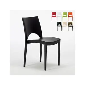 Comparateur de prix : Chaise en polypropylène empilable salle à manger bar Paris Grand Solei...