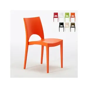 Chaise en polypropylène empilable salle à manger bar Paris Grand Solei... pas cher
