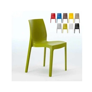 Chaise en polypropylène empilable Salle à Manger café bar Rome Grand S... pas cher