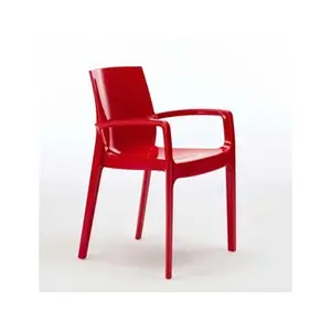 Chaise polypropylène empilable avec accoudoirs salle à manger Cream Gr... pas cher