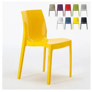 Chaise salle à Manger cuisine empilable en polypropylène Ice Grand Sol... pas cher