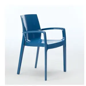 Chaise polypropylène empilable avec accoudoirs salle à manger Cream Gr... pas cher