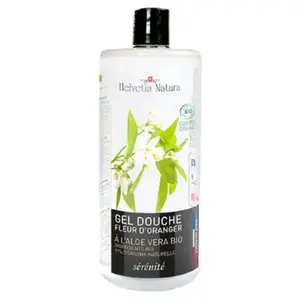 Helvetia Natura Gel douche fleur d'Oranger BIO - 1L pas cher