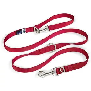 Comparateur de prix : Curli laisse de chien Adjust Leash 200 x 2 cm nylon rouge