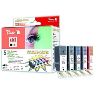 Peach Multi Pack with Chip, XL-Yield, Compatible with Canon CLI-526, PGI-525Vendu parkaufland