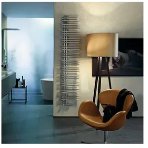 Zehnder Yucca Asym Sèche-serviettes, fonctionnement mixte ou à eau cha...