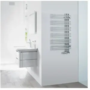 Zehnder Yucca Asym Sèche-serviettes, fonctionnement mixte ou à eau cha...