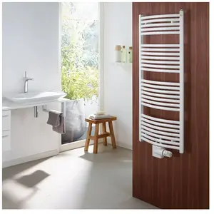 Zehnder Zeno Bow Sèche-serviettes, fonctionnement mixte ou à eau chaude, ZZ400275B100000, ZNT-120-075-05