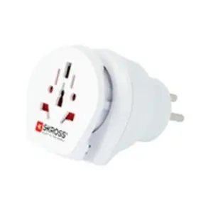 Skross 1.500216 Adaptateur de voyage avec prise électrique Blanc pas cher