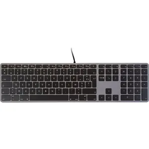 Clavier USB - LMP - KB-1243 - AZERTY - Gris sidéral - Pavé numériqueVendu parcdiscount