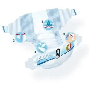 Pingo - Couches écologiques taille 4 Maxi 7-18 kg 40 langes - Pingo