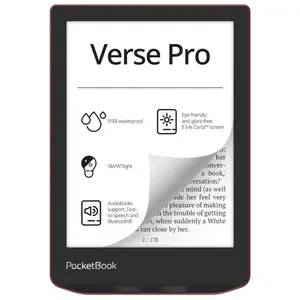 Comparateur de prix : PocketBook Verse Pro E-Book 6" 16 Go Rouge Passion