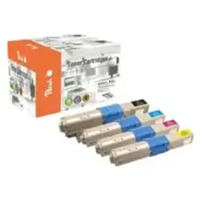 Peach Multipack, Compatible avec OKI 44469803, 44469704, 44469705, 44469706 pas cher