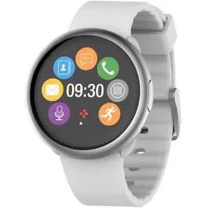 Comparateur de prix : Mykronoz Montre connecté ZEROUND2 Silver White Silicone band