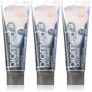 BIOMED Dentifrice Calcimax 97% naturel | Réparation de l’émail et protection contre les caries | Végétalien, sans SLES 100 g pas cher