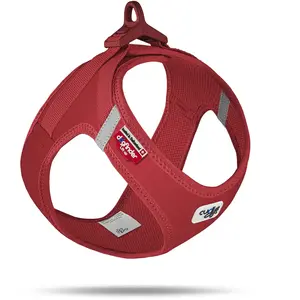 Curli Vest Harness Clasp Softshell Red S pas cher