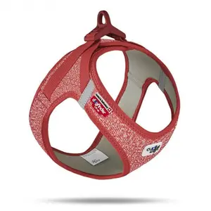 Curli Vest Harness Merino Clasp Red 2XS pas cher