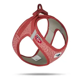 Curli Vest Harness Merino Clasp Red L pas cher