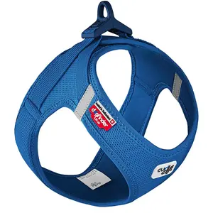 Comparateur de prix : Harnais Curli Vest Clasp Air-Mesh bleu pour chien - taille M : tour de poitrail 43,4 - 49 cm