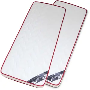 AKITEN RETAIL Lot de 2 matelas mousse blanc 80x190 cm pas cher