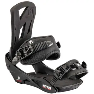 Nitro Staxx '23 Fixation de Snowboard Hommes, Noir, m